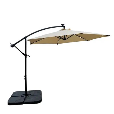 Umbrelă mare înclinată pentru terasă