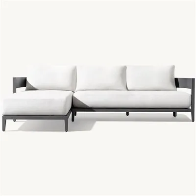 Canapea sectionala de exterior metalica