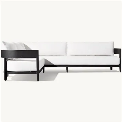 Canapea sectionala metalica pentru exterior